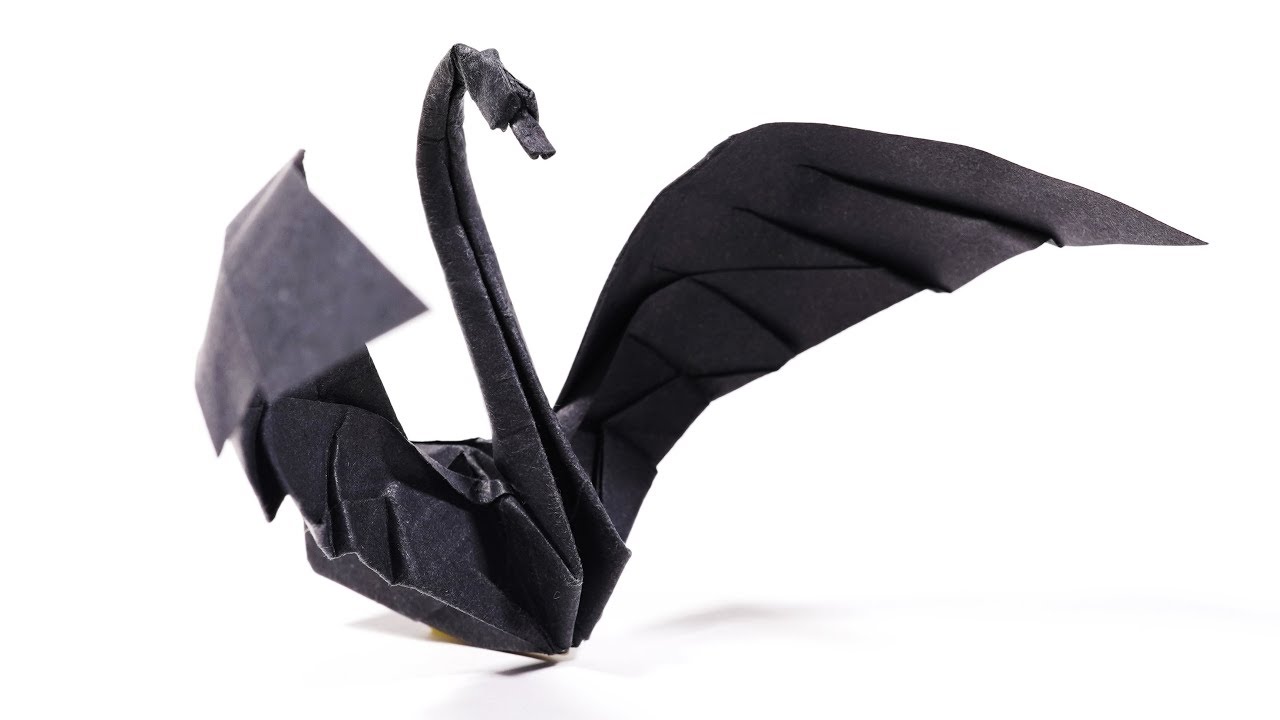 Origami Swan (Hoàng Tiến Quyết) Oригами おりがみ Oριγκάμι 折纸 摺紙 พับ 종이접기 Paper Crafts