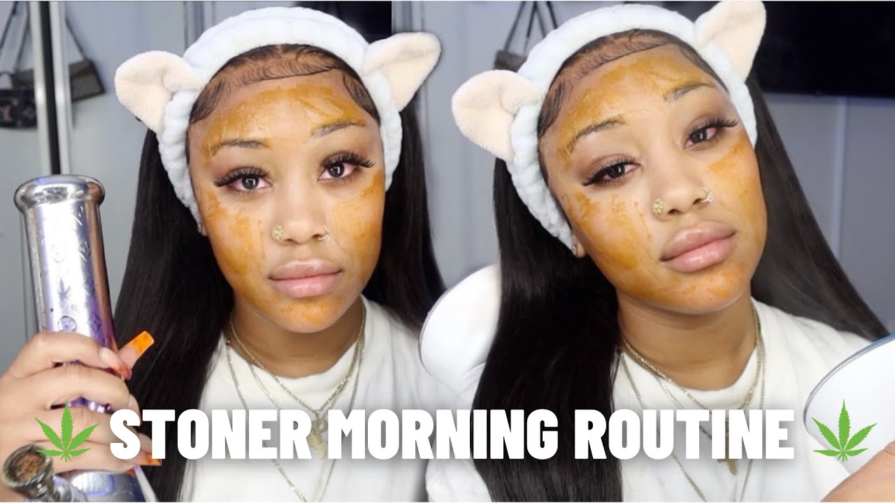 unrealistic stoner morning routine | day in the life vlog