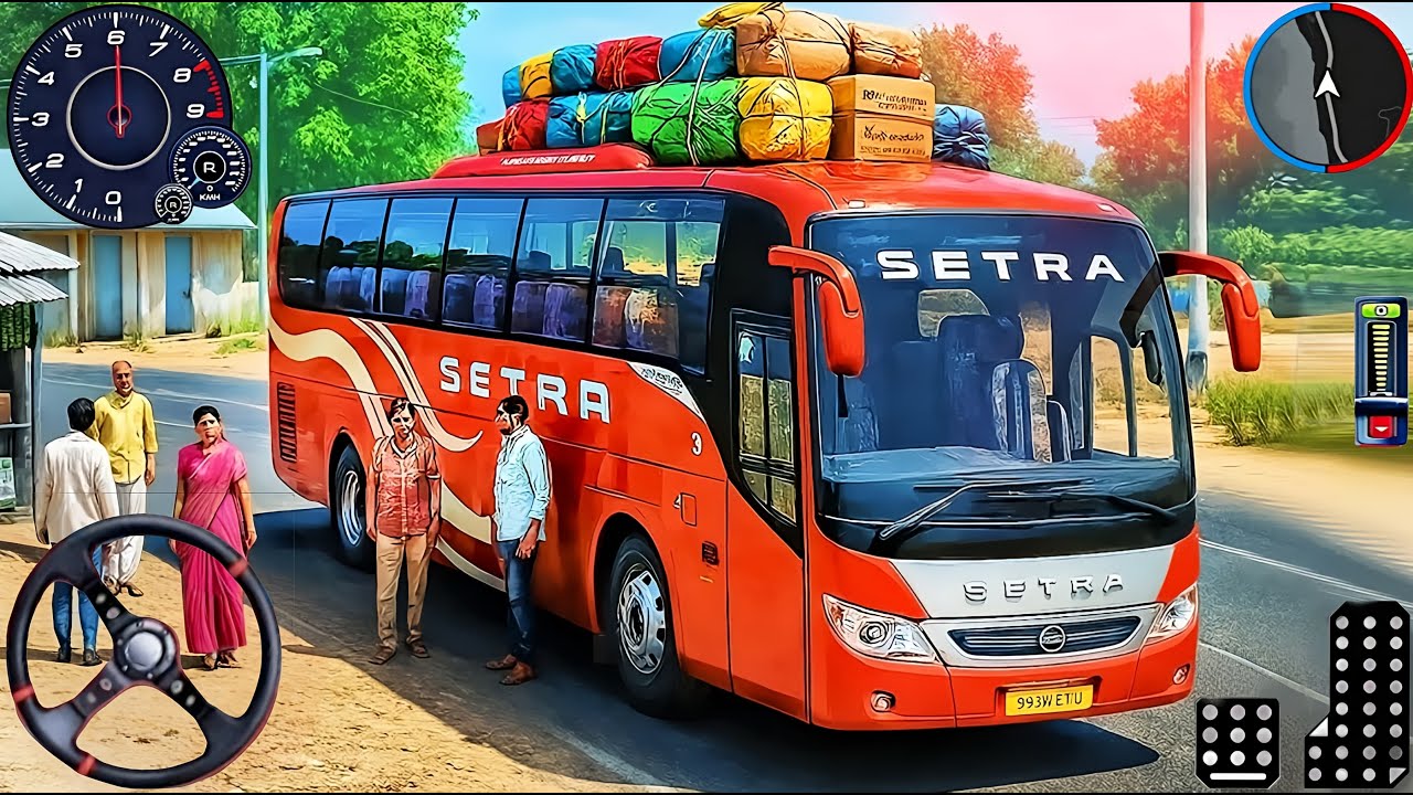 Offroad Bus Simulator 3D Game  - City Coach Bus Simulator Game 2025 - Andriod Gameplay