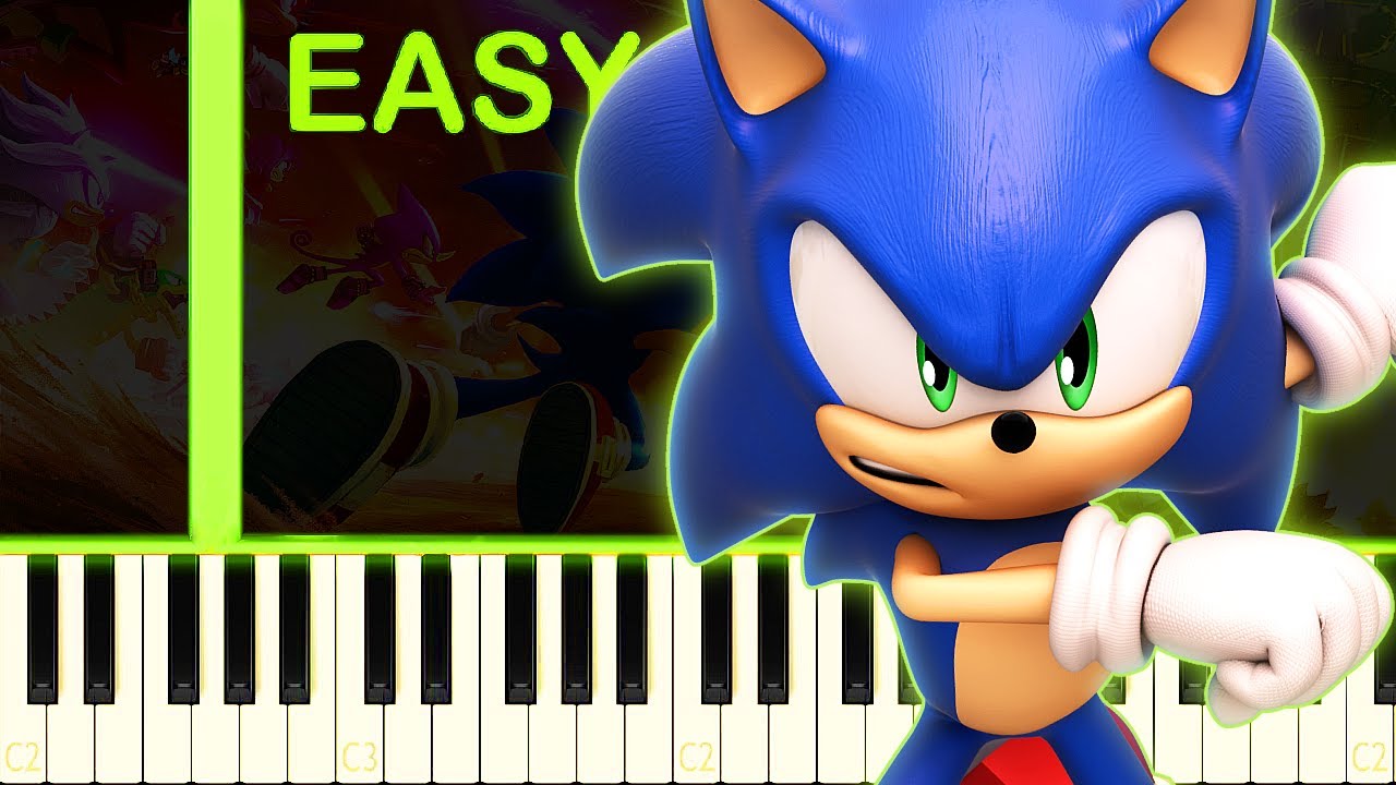 FADING WORLD | SONIC FORCES - EASY Piano Tutorial