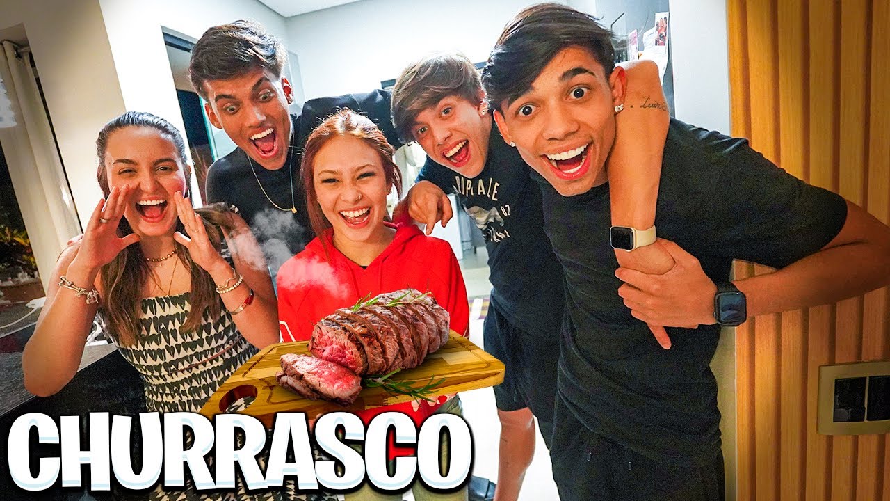 FIZ UM SUPER CHURRASCO PARA MEUS AMIGOS