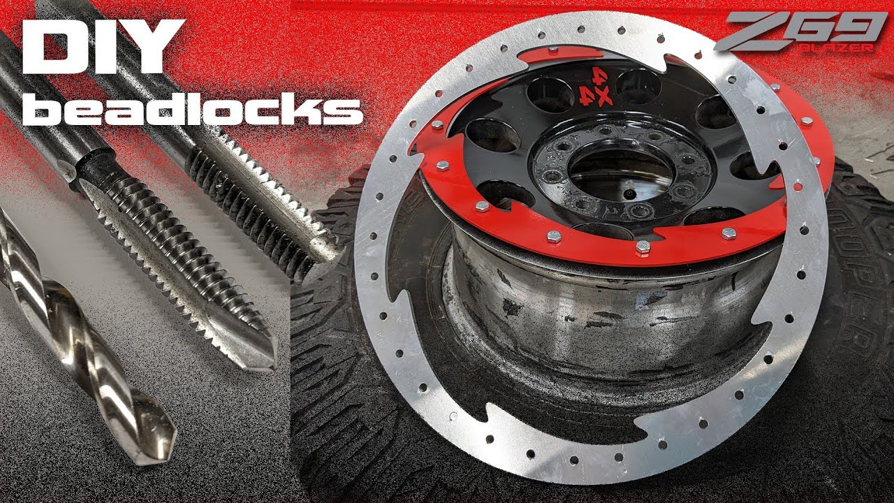 DIY beadlock wheels with NO WELDING. Drill & tap with studs or bolts.