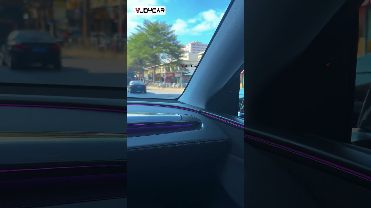 Vjoycar Dynamic Ambient Light for Tesla     Model New Y Juniper with Music Rhythm #tesla #modely