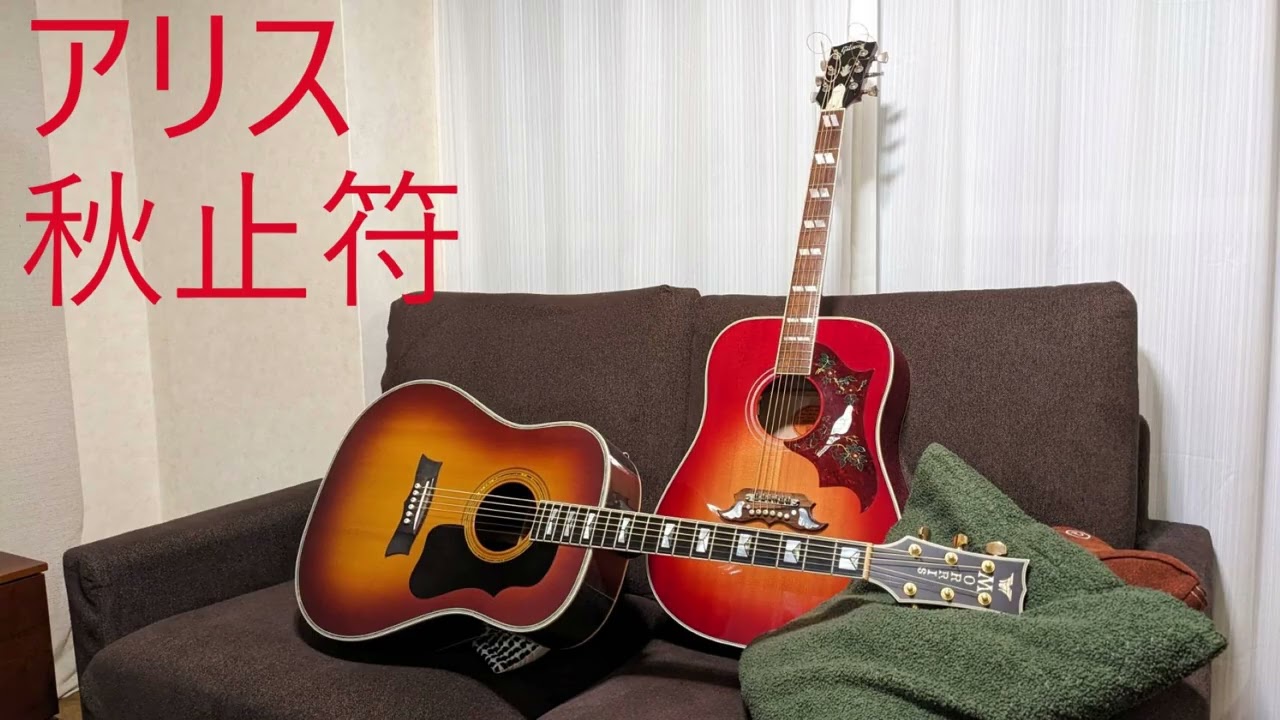 アリス「秋止符」をアコギで弾き語り
