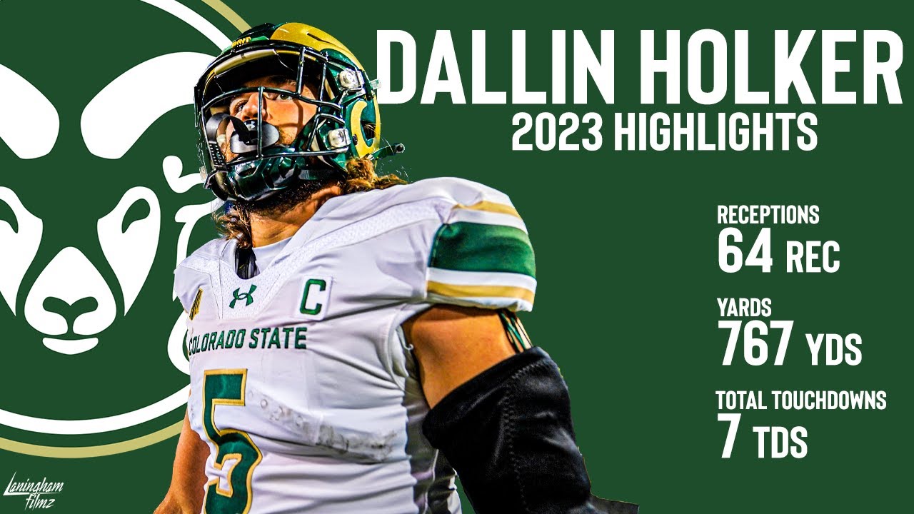 Dallin Holker || Colorado State Rams Tight End || 2023 Highlights