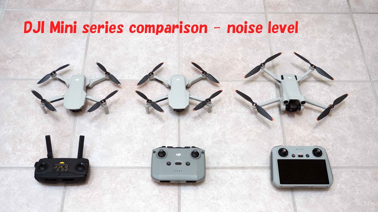 DJI MINI, MINI2 and MINI3Pro Noise comparison
