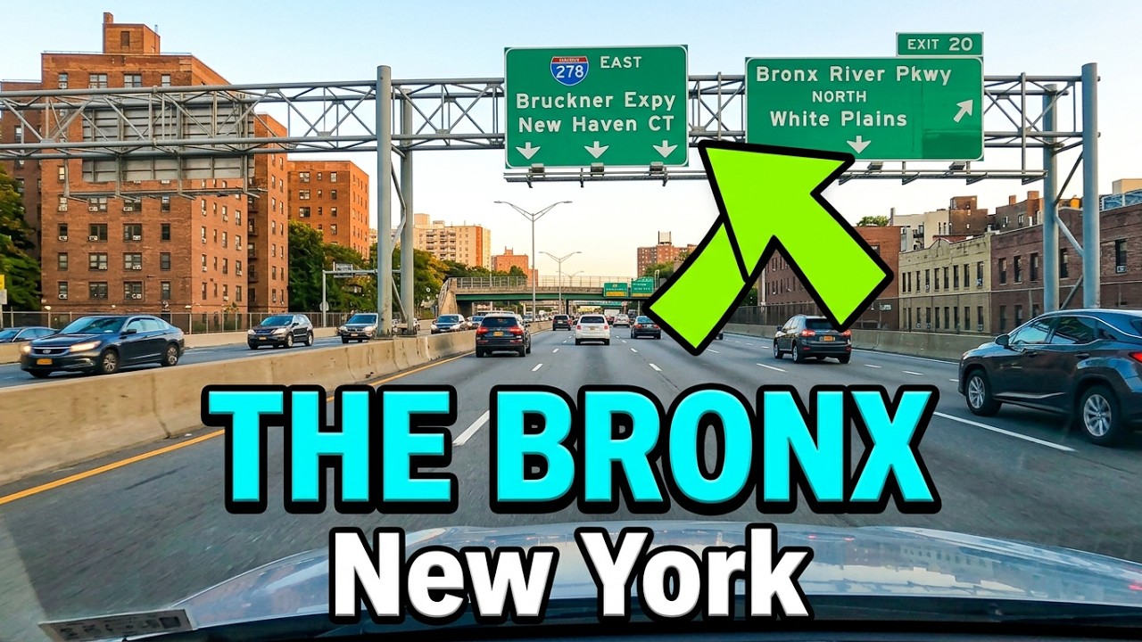 4K BRUCKNER BOULEVARD TO BRONX RIVER PARKWAY NORTH BRONX NEW YORK#experience#usa#travel#newyork#tour