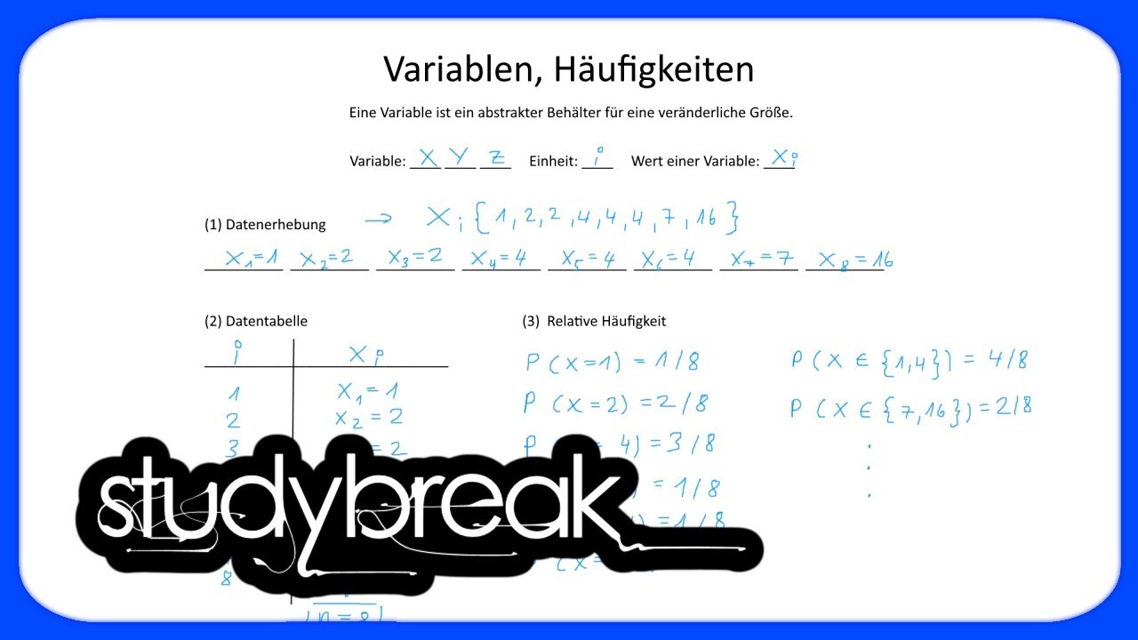 Variablen, Häufigkeiten | Statistik