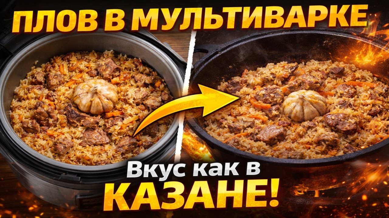 ПЛОВ В МУЛЬТИВАРКЕ  Вкус как в КАЗАНЕ!