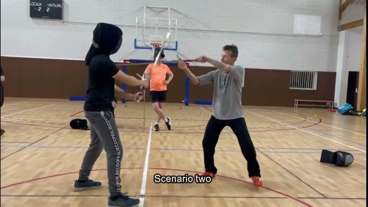 HEMA Longsword Training with multiple choise