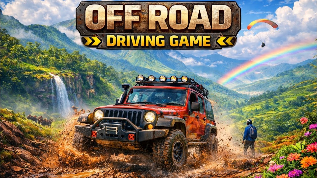💥💯 Off-Road Jeep driving game 🎮💥