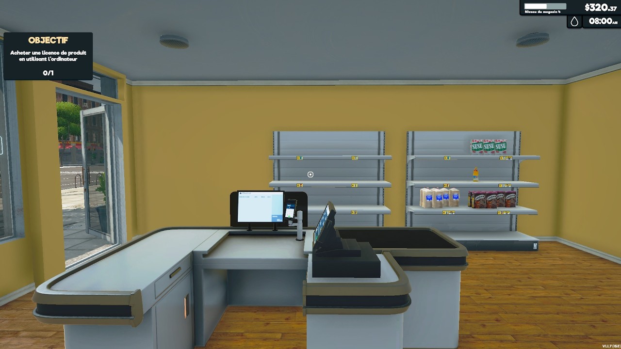on découvre super marquet simulator 1