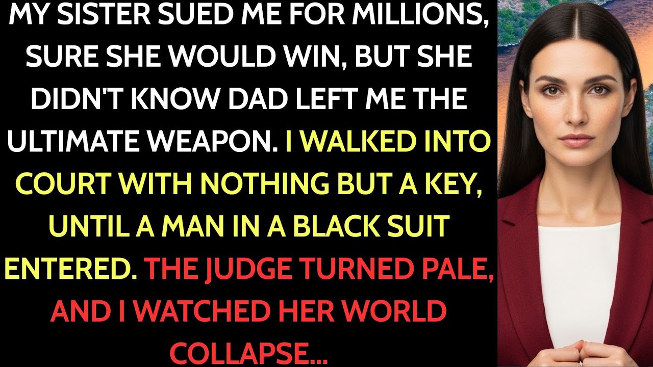 My Wealthy Sister Demanded My Inheritance in Court—The Man in a Black Suit Walked In—the Judge Froze