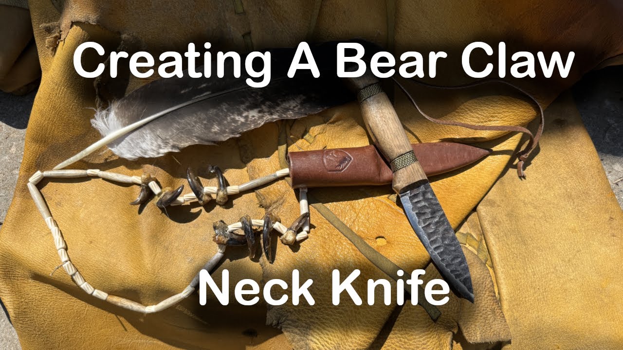 Turning My Condor Cavelore Into a Bear Claw Neck Knife | Primitive DIY Survival Necklace