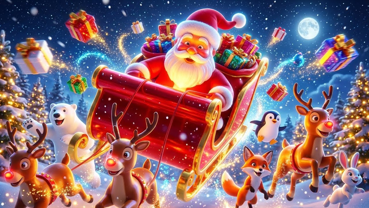 ABC Colorful Christmas Safari Animal Song | ABCs & Colors Song for Kids | A to Z Christmas Animals