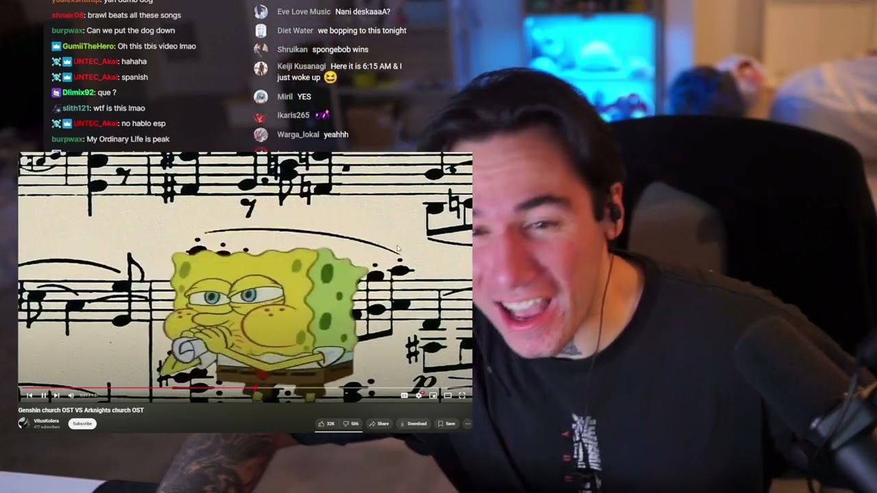 NicholasLightTV reacting to Genshin Church Music Vs Arknights Church Music