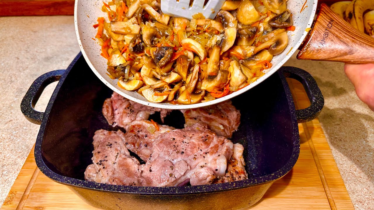 Karkówka w sosie pieczarkowym/Spróbujemy