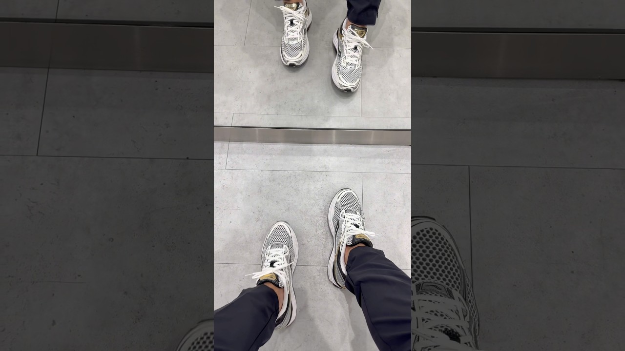 Saucony Omni 9 Silver/Gold &mdash; пополнение! ⚡️ #вирусный #мода #кроссовки #мужскаямода