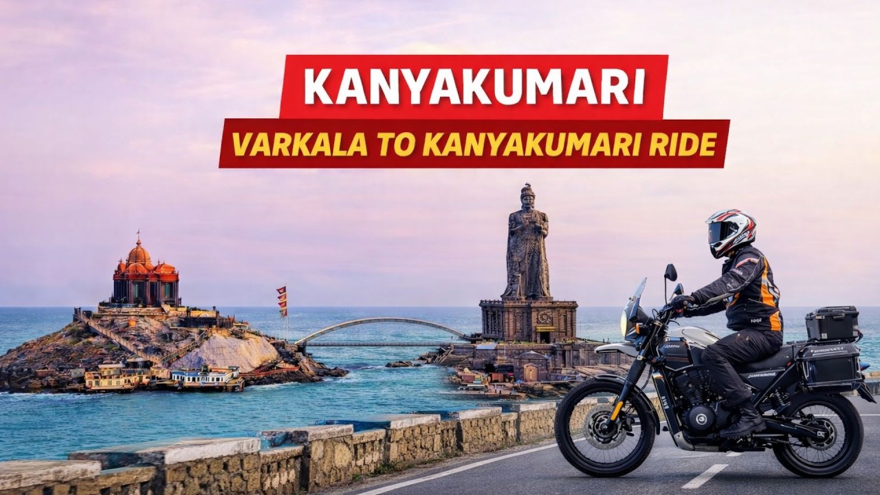 I Rode from Varkala to Kanyakumari and Found the BEST Coastal Route 🏍️#kanyakumari