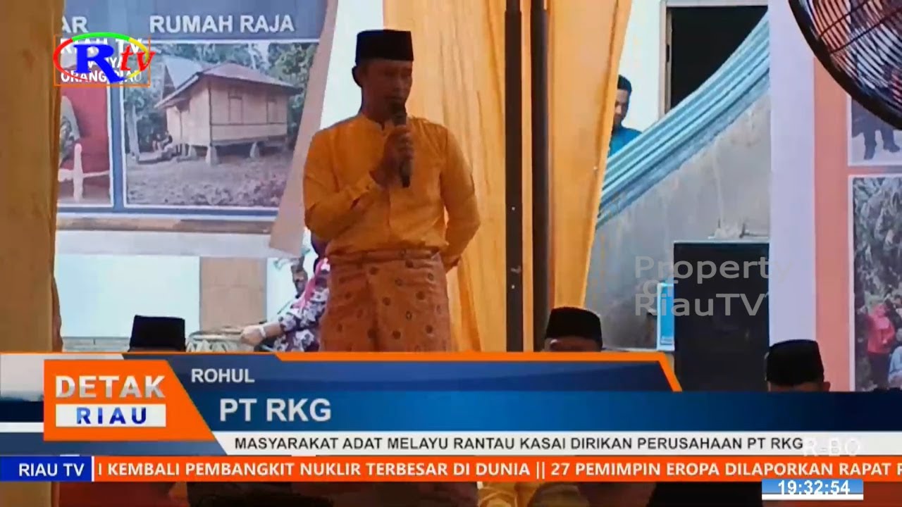 MASYARAKAT ADAT MELAYU RANTAU KASAI DIRIKAN PERUSAHAAN PT RKG