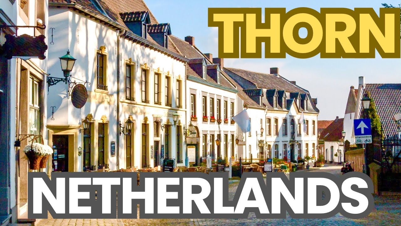 Walking tour of Thorn, Netherlands | The Enchanting White Village in 4K