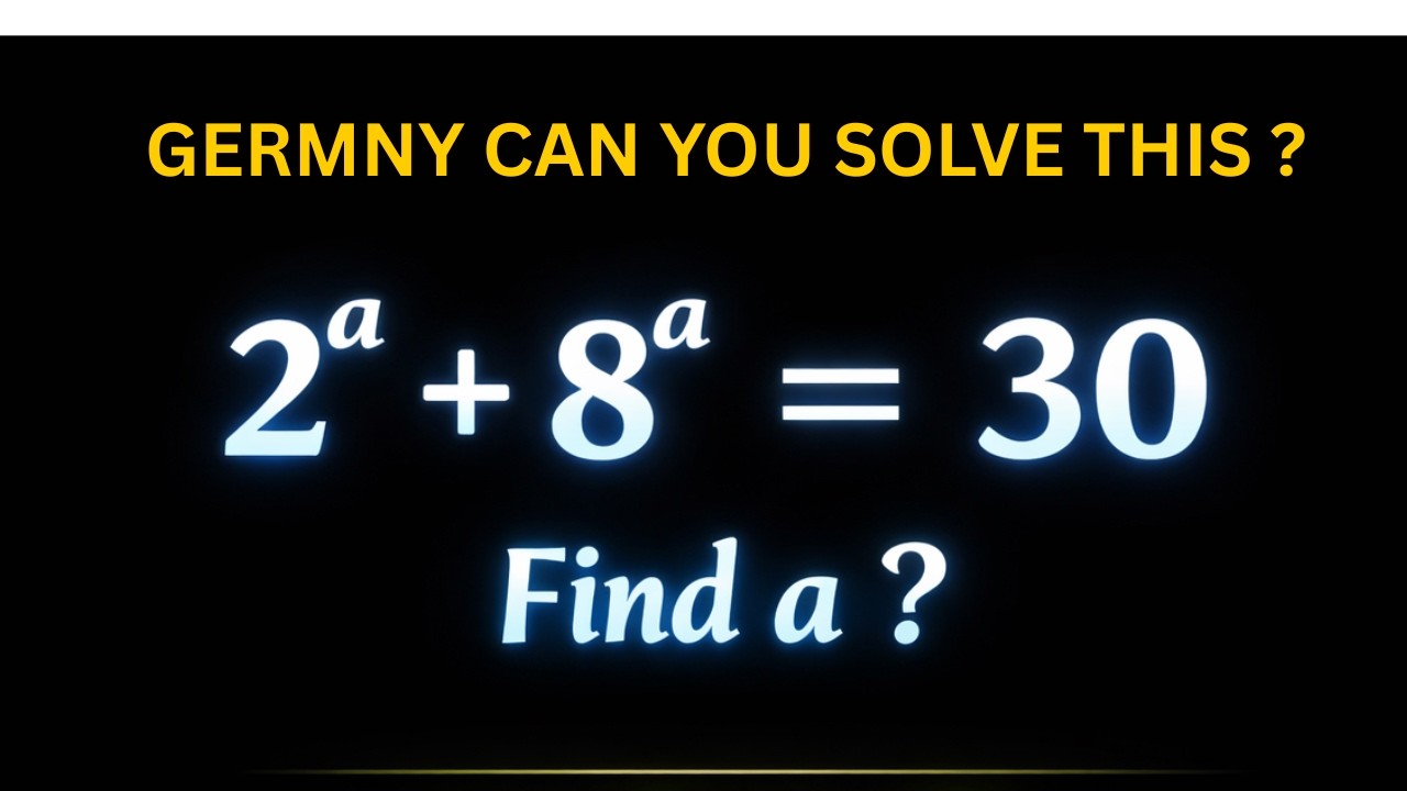 Germany  Can Solve This Olympiad Math Problem ? Germany vs You 😎 Olympiad Math Challenge