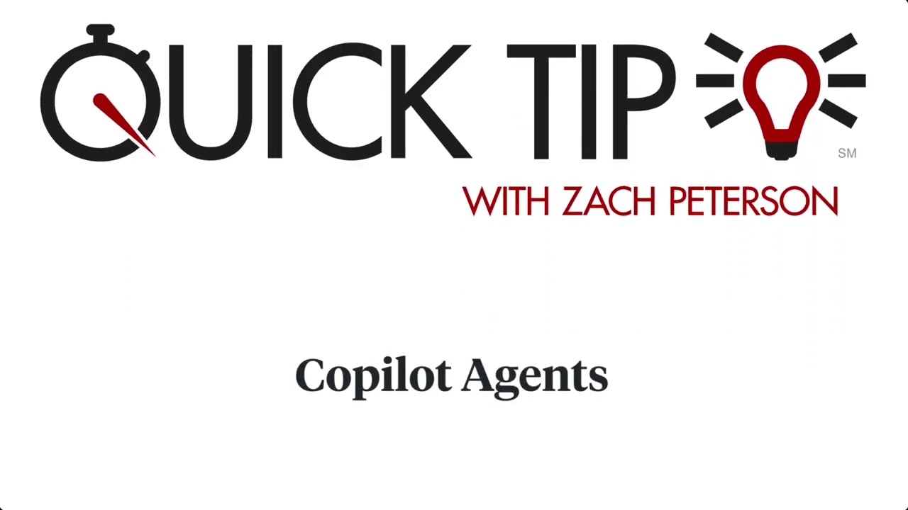 Quick Tip: Copilot Agents