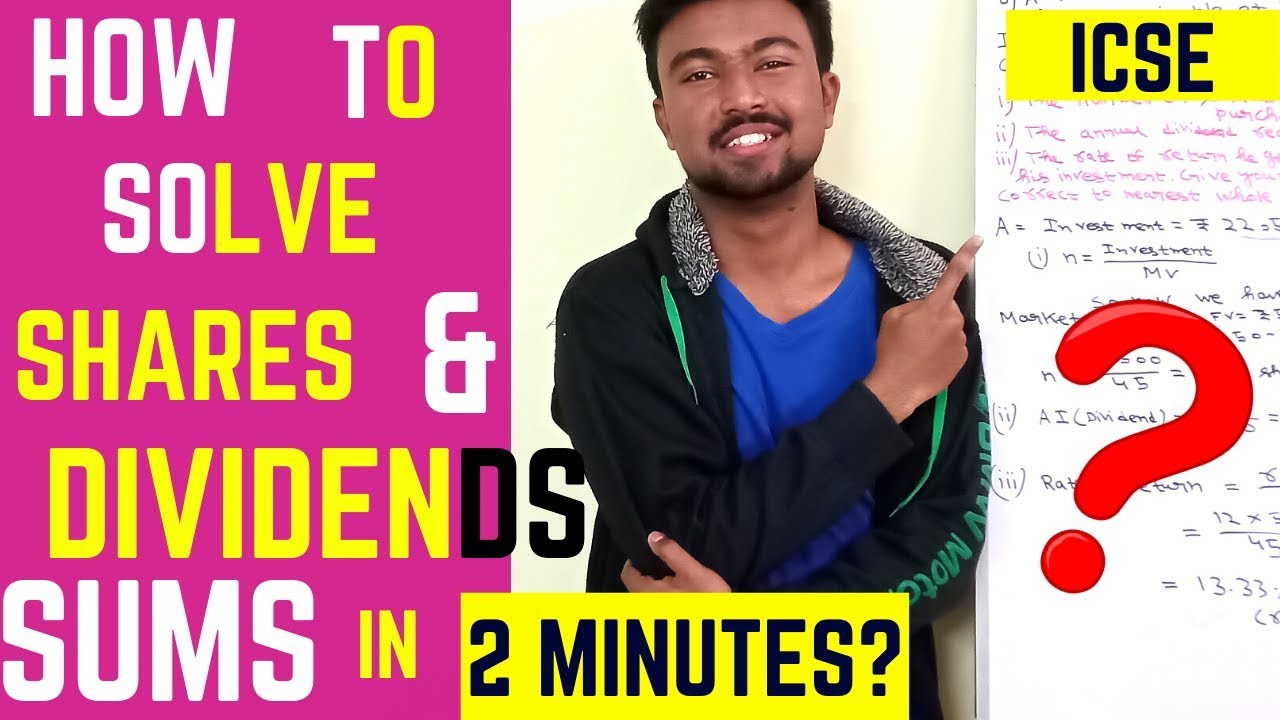 How to solve shares & Dividends sums in just 2 minutes? ICSE Mathematics  || Akash Talks