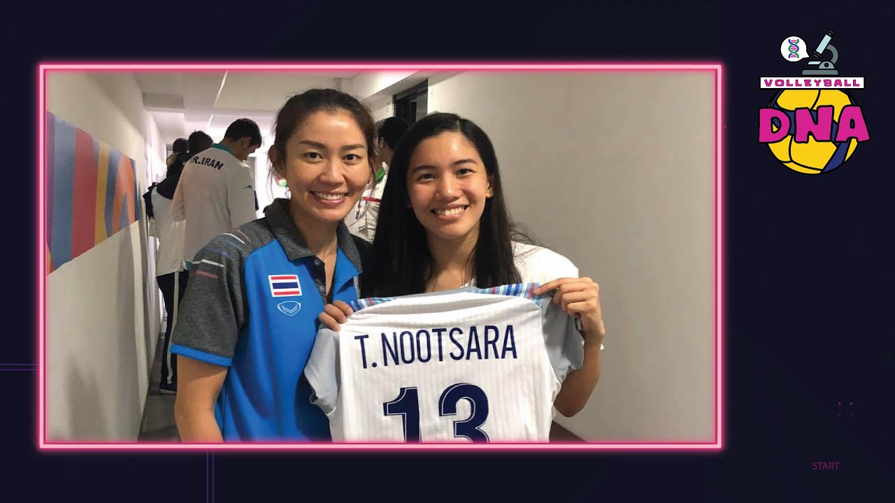 Nootsara Tomkom gave Jia Morado her game-worn jersey from the 2018 Asian Games! | Volleyball DNA