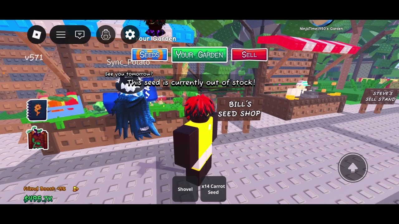 How long will it take my friend to reach 500k dollars in garden horizon  part 1