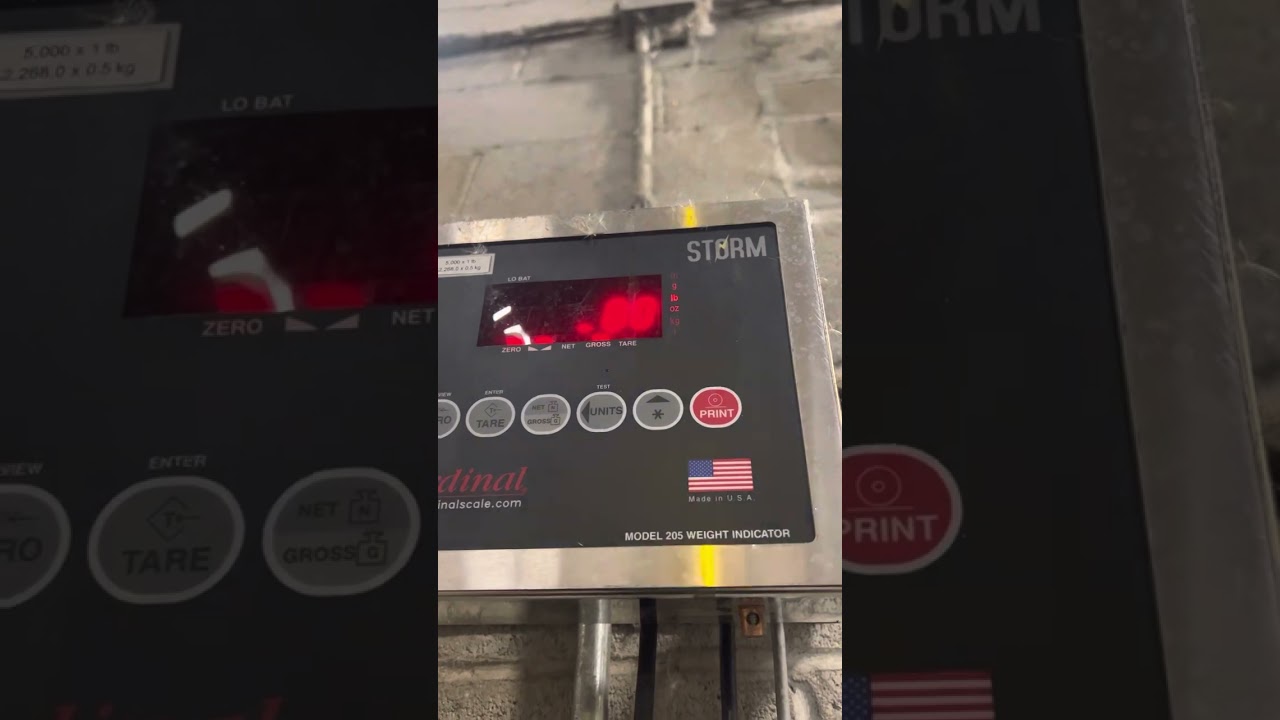Calibration adjustment of a Cardinal 205
