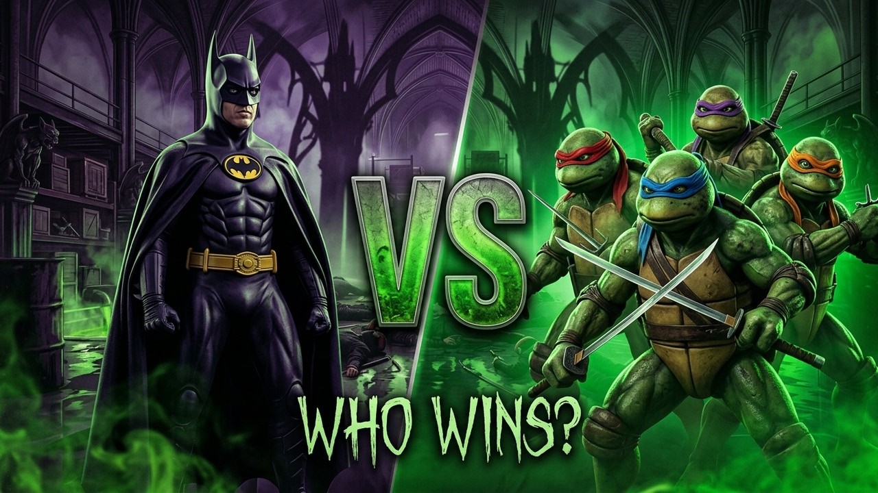 🦇 What if Batman (1989) meet the TMNT (1990) [AI]