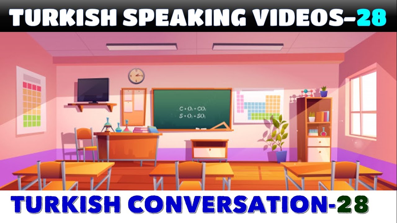 Talking About School Subjects and Time Table in Turkish 28 - Okul Dersleri ve Ders Programı - Türkçe
