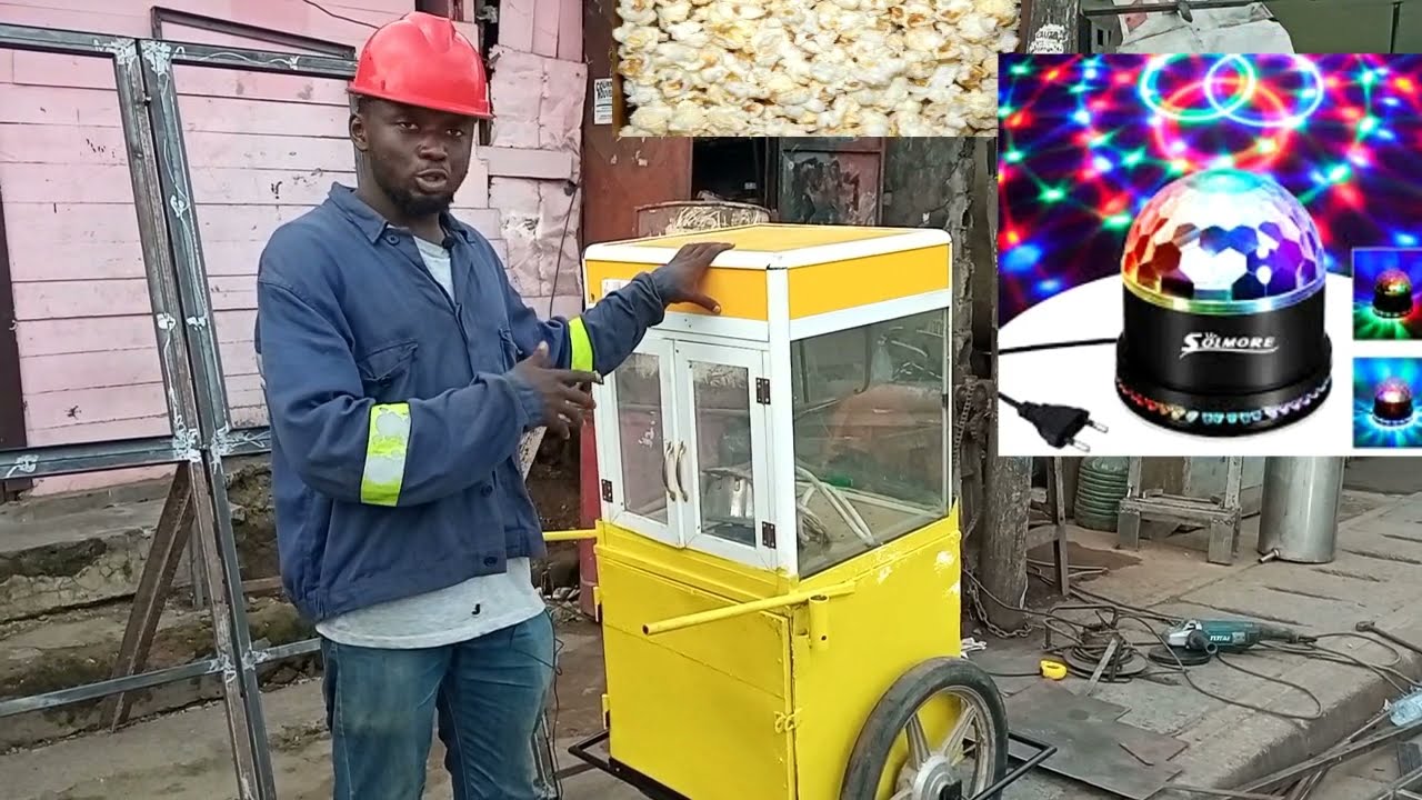 Comment vendre des popcorns en Afrique avec des machines – (ce vendeur de popcorn est très sympa)
