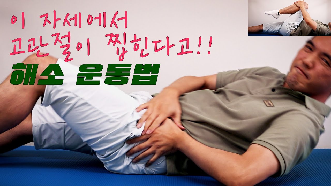 고관절 골반 찝힘통증 원인 및 통증해소 스트레칭 방법(feat 대둔근과 장요근의 길항근 길항작용)
