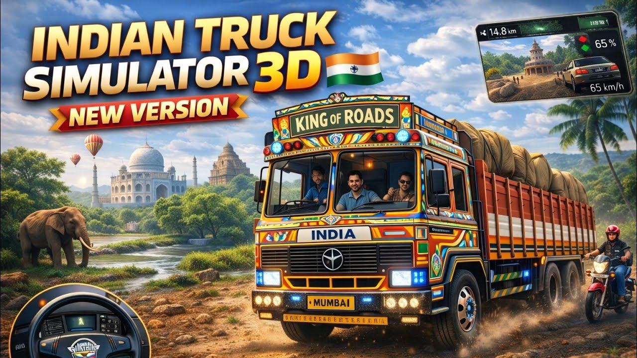 Indian Truck Simulator 3D New Version 🚛 | King of Roads Gameplay | Realistic Indian Truck Driving 🔥