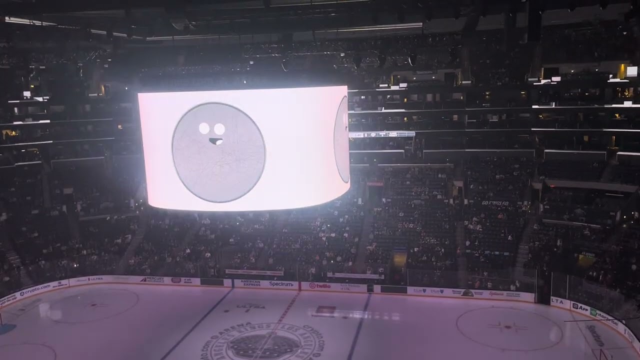 Wild @ LA KINGS intro and Kings starting lineup 