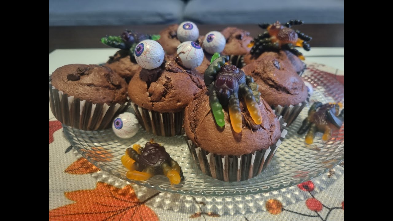 Magdalenas de chocolate (especial halloween)