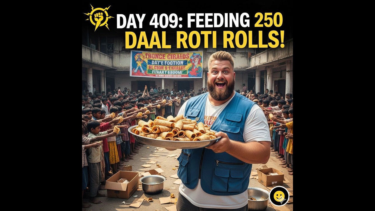 Cooking 100 daal roti rolls for the homeless (Day 409 Ride-along)