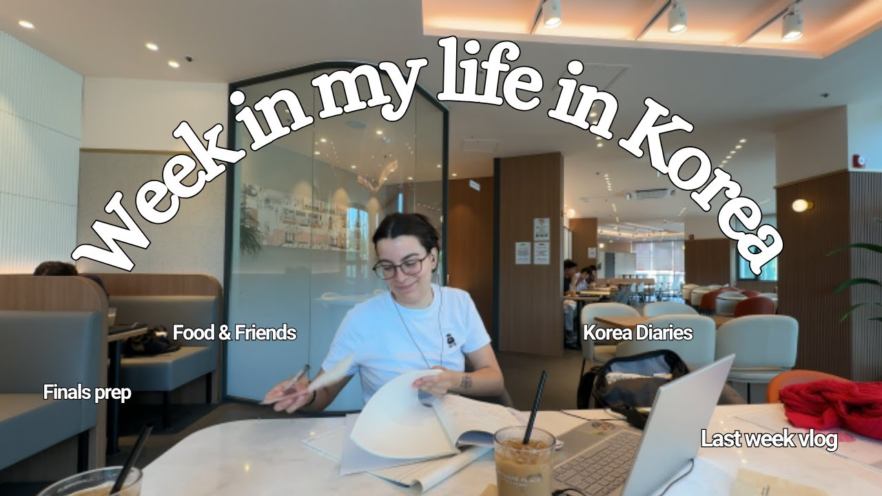 A Week in My Life in Korea Vlog | Studying for finals, Food, Friends & New Tattoo