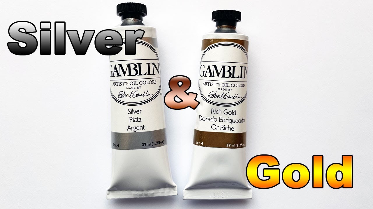 Gamblin Oil Paint - Silver and Rich Gold Review