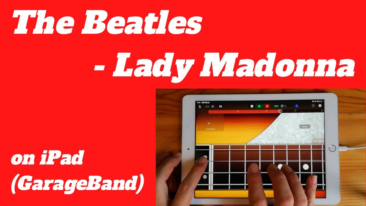 The Beatles - Lady Madonna on iPad(GarageBand)