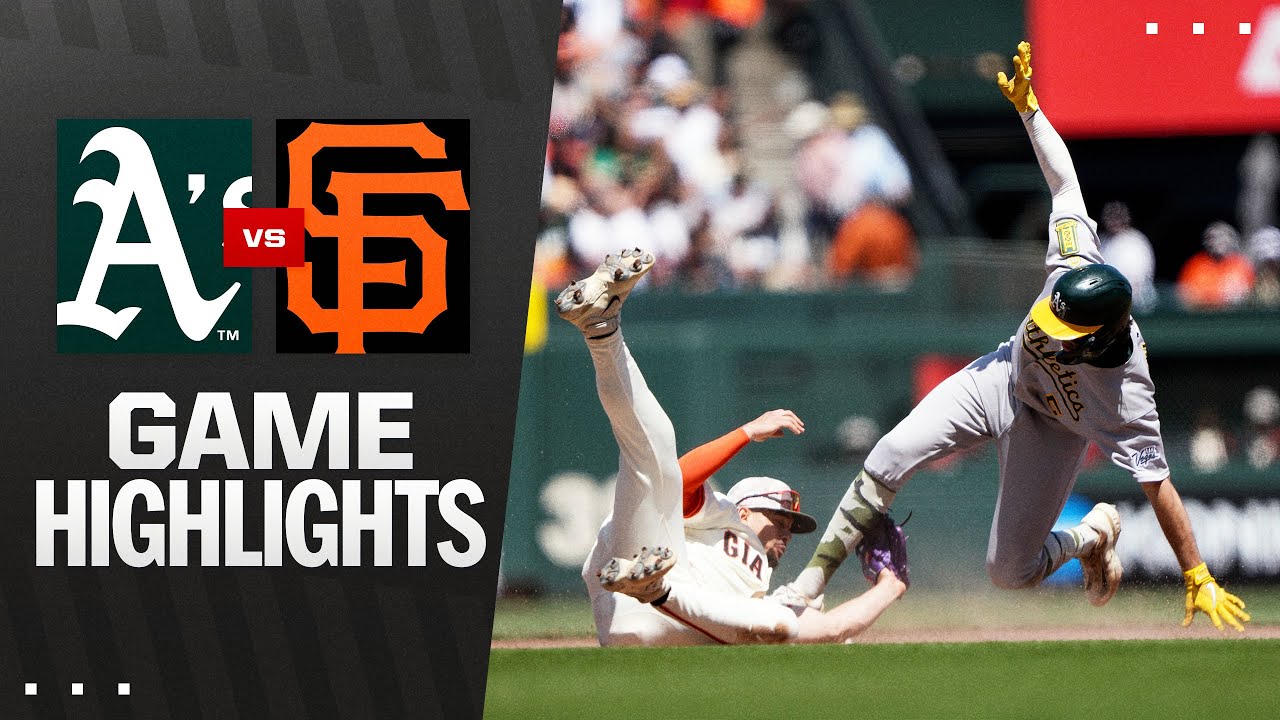 A's vs. Giants Game Highlights (5/18/25) | MLB Highlights