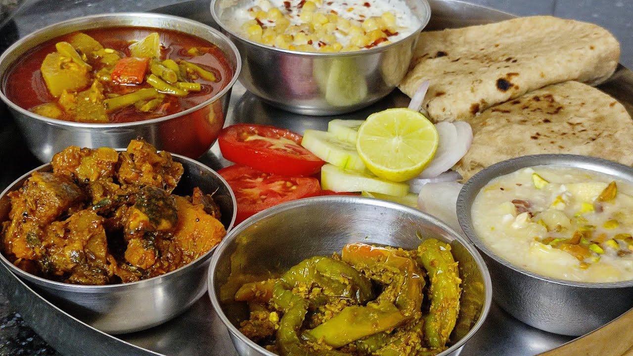 राजस्थानी लंच डिनर की थाली में आज क्या बनाया❓सेहत के साथ स्वादिष्ट खाना TastySeasonalRajasthaniThali