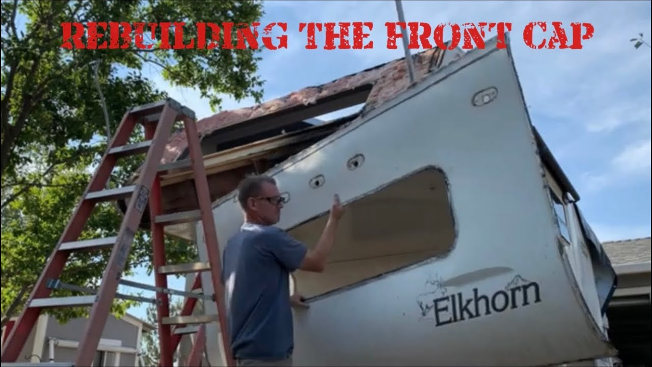 Installing a 50-Year RV Roof, Part 6.  Rebuilding the Cabover Front Cap.