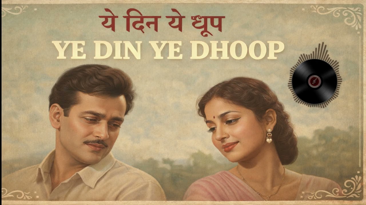 Ye Din Ye Dhoop | 1950s Style Retro Hindi Duet | Old Bollywood Vibes