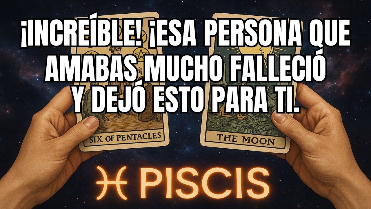 PISCIS♓¡NO VAS A CREER LO QUE ESA PERSONA DEJÓ PARA TI ANTES DE IRSE!