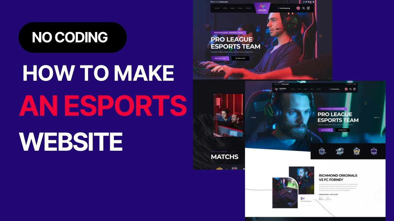 How To Make An Esports Website