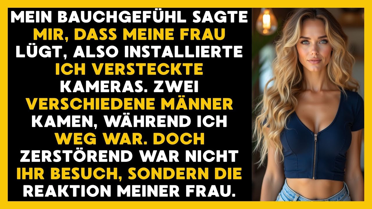 Ich Spürte Die Lüge, Installierte Kameras, Sah Zwei Männer – Aber Ihr Blick Zerstörte Mich