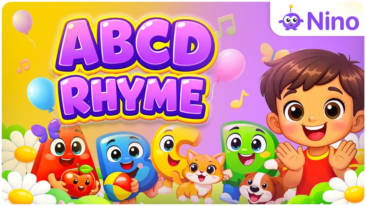 ABCD Phonics Song 🎵 | Learn Letters ABCD | Nursery Rhymes & Kids Songs - Nino